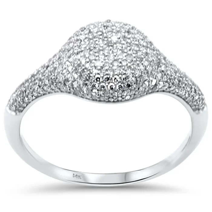 SPECIAL! .60ct G SI 14K White Gold Diamond Dome Ring Size 6.5