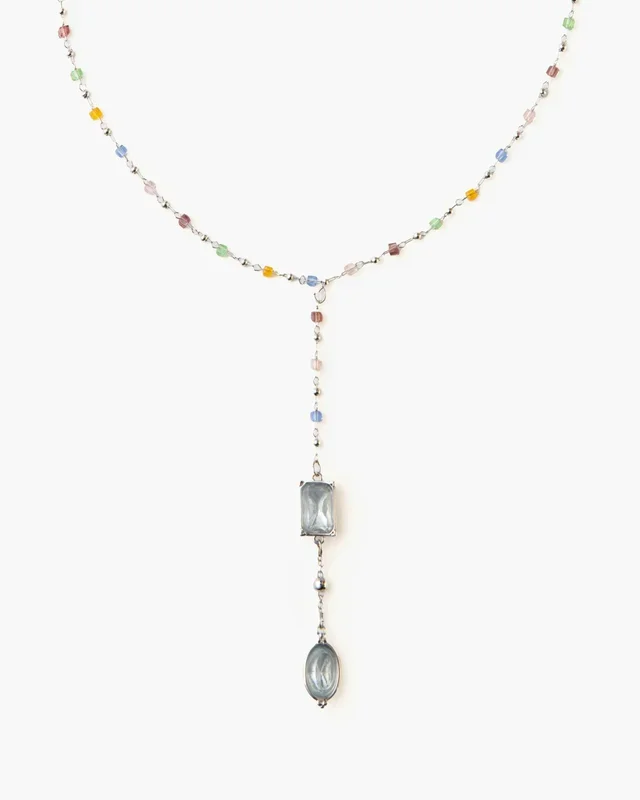 Srebrny naszyjnik lariat Celestial