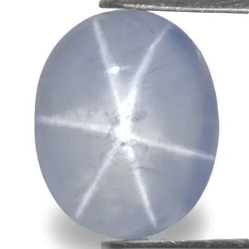 Sri Lanka Blue Star Sapphire, 16.94 Carats, Light Blue Oval