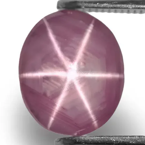 Sri Lanka Fancy Star Sapphire, 2.63 Carats, Greyish Pink Oval