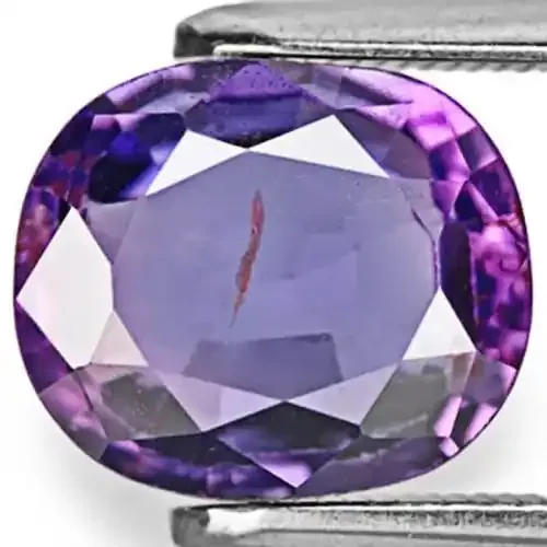 Sri Lanka Spinel, 3.06 Carats, Vivid Violet Blue Cushion