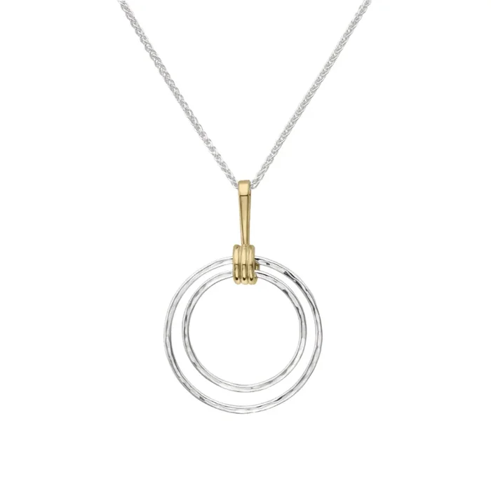 Sterling Silver & 14k Gold Harmony Pendant Necklace