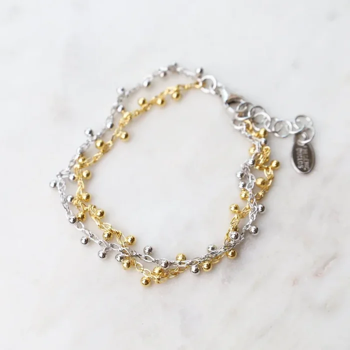Sterling Silver & Yellow Gold Plated Lokelani Bracelet