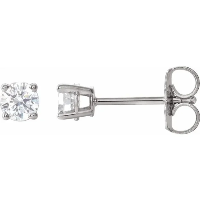 Sterling Silver 1/3 CTW Natural Diamond Stud Earrings