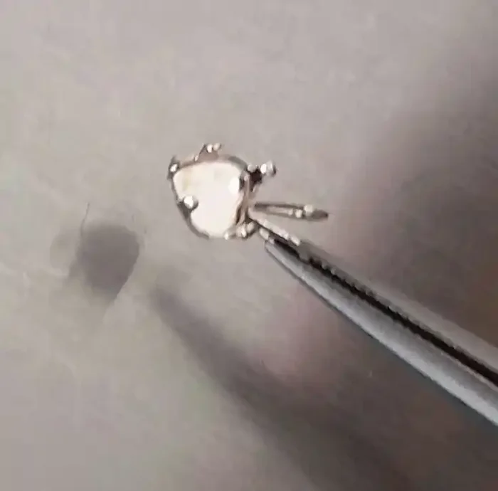 STERLING SILVER 925 6 MM HEART SHAPED PENDANT CASTING 5 PRONG
