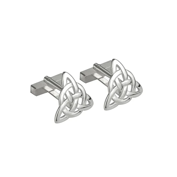 Sterling Silver Celtic Trinity Knot Cufflinks