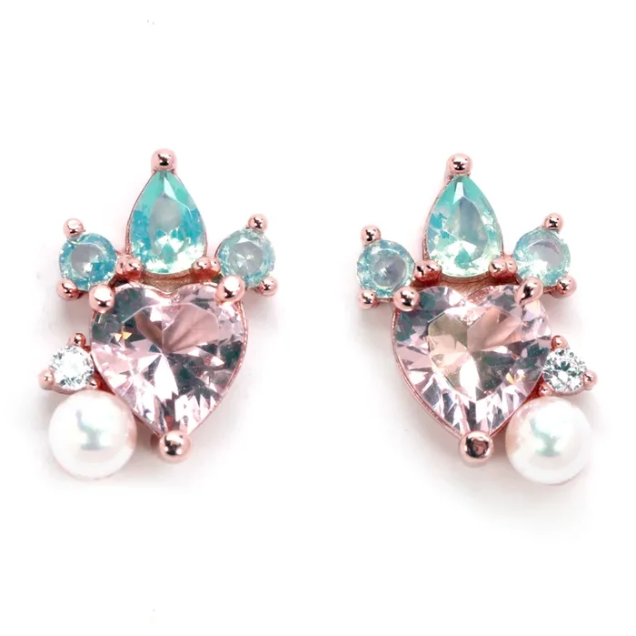 Strawberry Pearl Studs