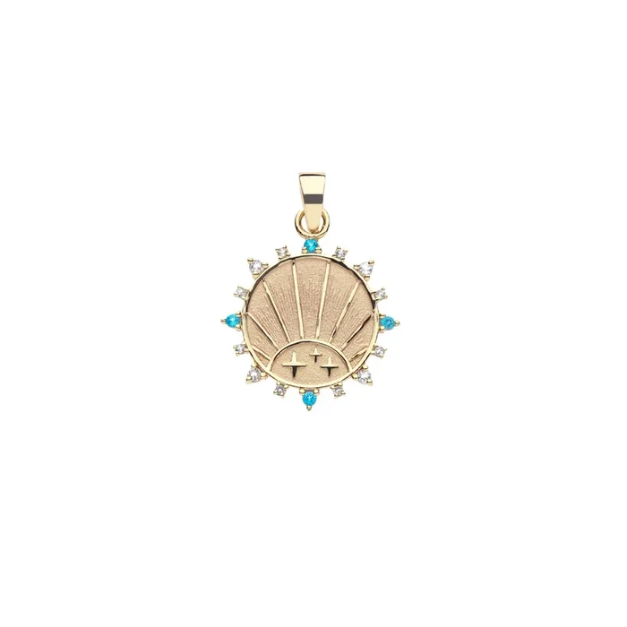 STRONG Petite Embellished Coin (Rising Sun)