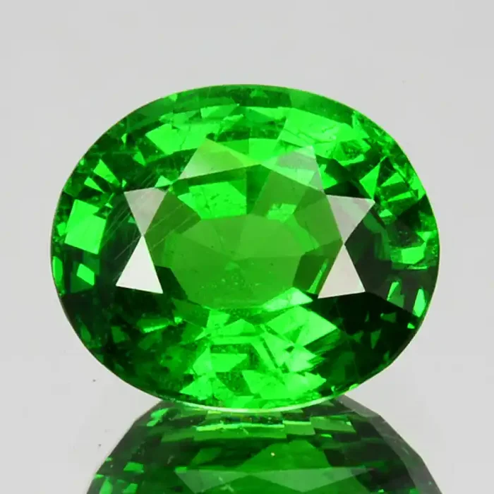 ~STUNNING~2.05 Cts Natural Vivid Green Tsavorite Garnet Oval Cut Kenya