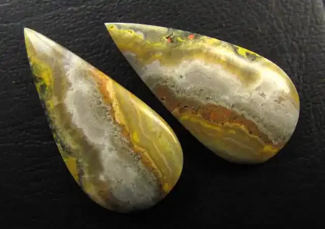 STUNNING A GRADE BUMBLEBEE JASPER PAIR 42.91 CTS [MX9358]