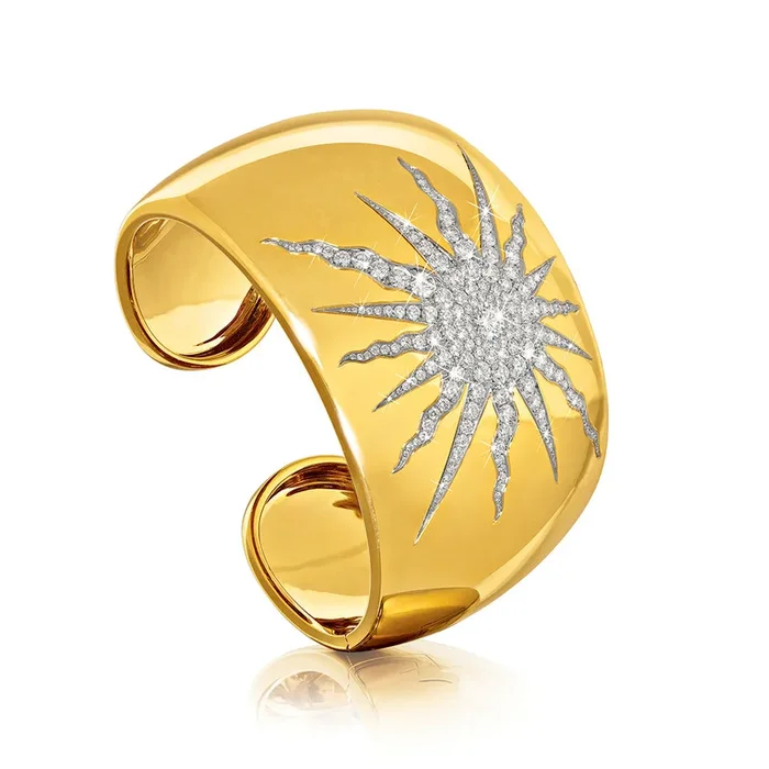Sun Cuff in Diamond