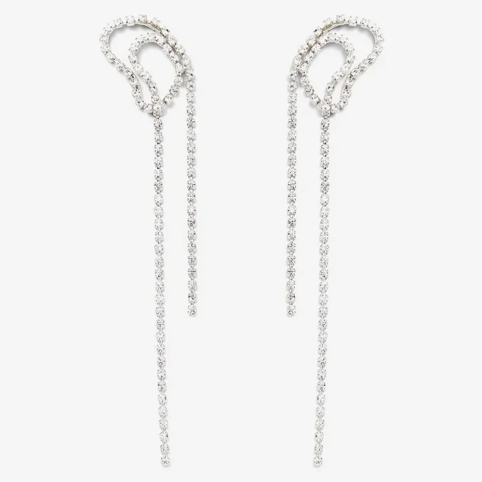 Swirl Earrings in Silver