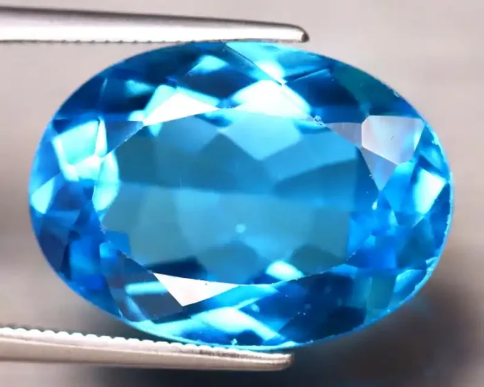 Swiss Topaz 15.26Ct Natural VVS Swiss Blue Topaz DF0913/A48