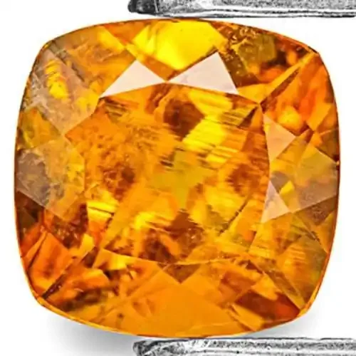 Tanzania Clinohumite, 1.08 Carats, Bright Orange Cushion