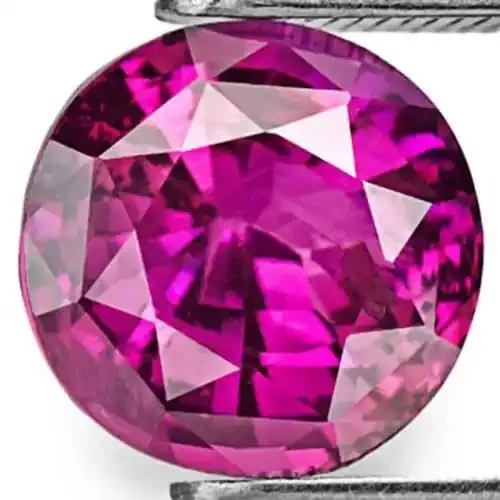 Tanzania Ruby, 2.58 Carats, Deep Reddish Purple Round