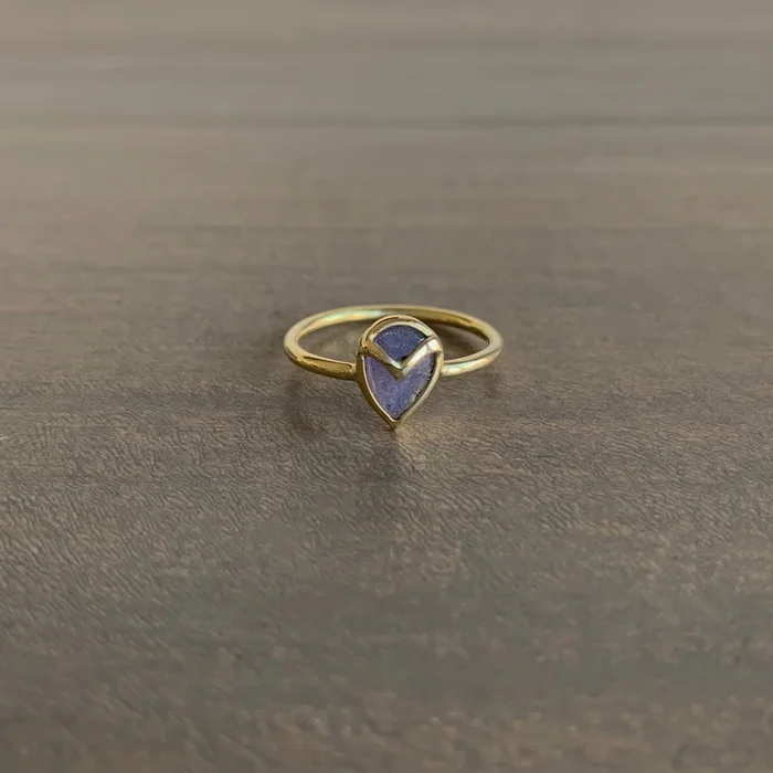 Tanzanite Owl Ring