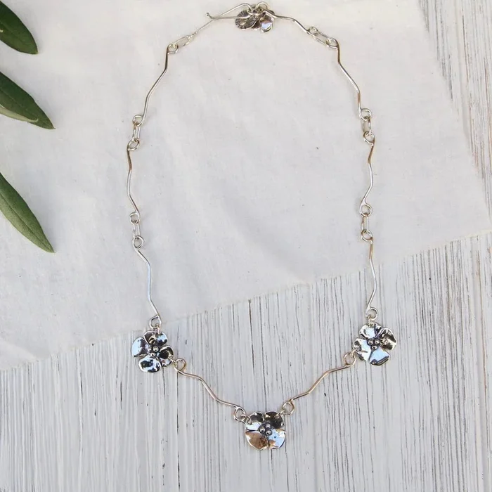 The Dogwood Flowers on Signature Chain Necklace