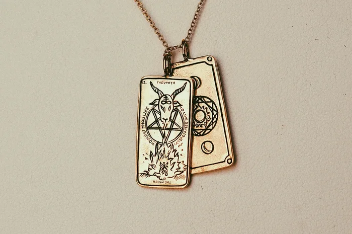 The Witch Tarot Card Necklace – Ready-to-ship