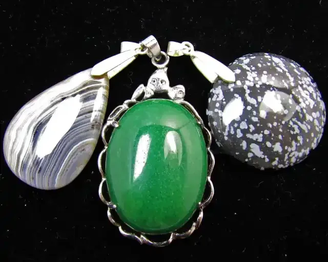Three Jasper pendant s for price one! MJA 388