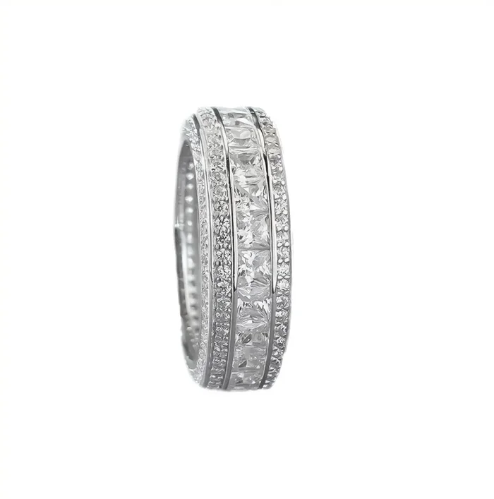 Three Row Eternity Ring