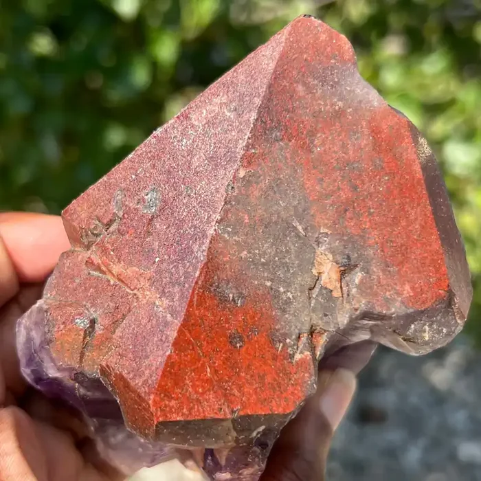 Thunder Bay Red Capped Amethyst from the Show Me The Loot Mine, Dzuba Claim, Superior Shores, Thunder Bay, Ontario