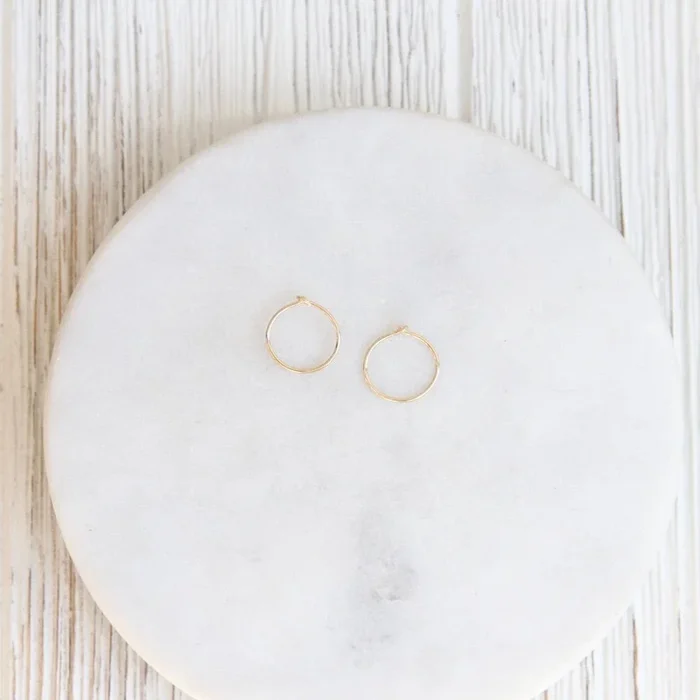 Tiny 10mm Gold Filled Hoop