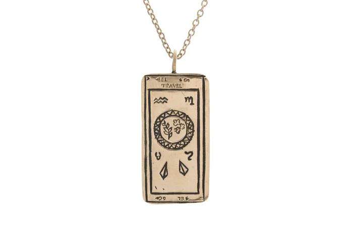 Travel Tarot Card Necklace – READY-TO-SHIP