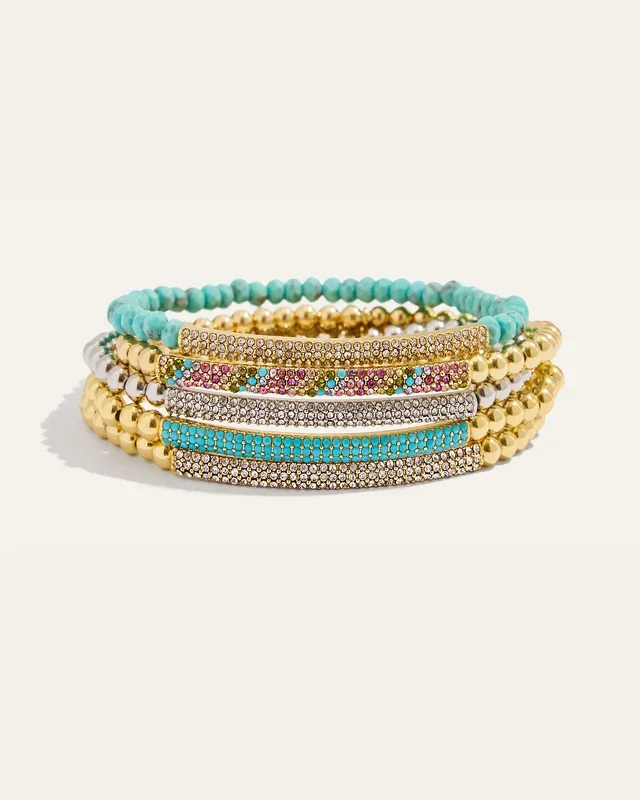 Tribute Beaded Stretch Bracelets