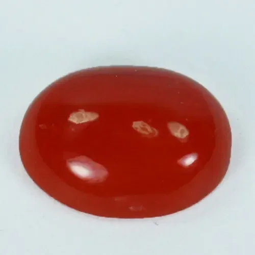 ~UNTREATED~ 2.19 Cts Natural Italian Red Coral Oval Cabochon (10 x 8 mm) I