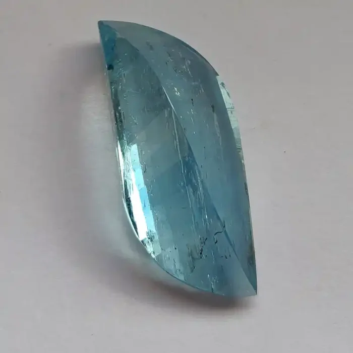 Unusual faceted Dome shaped Fancy shape Aquamarine