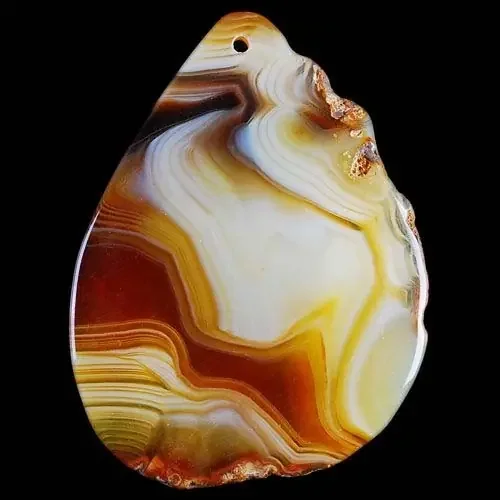 UNUSUAL NATURAL AGATE BEAD 58,00×49,00x4mm
