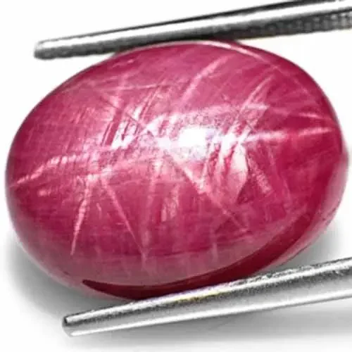 Vietnam Star Ruby, 12.43 Carats, Deep Purplish Red Oval