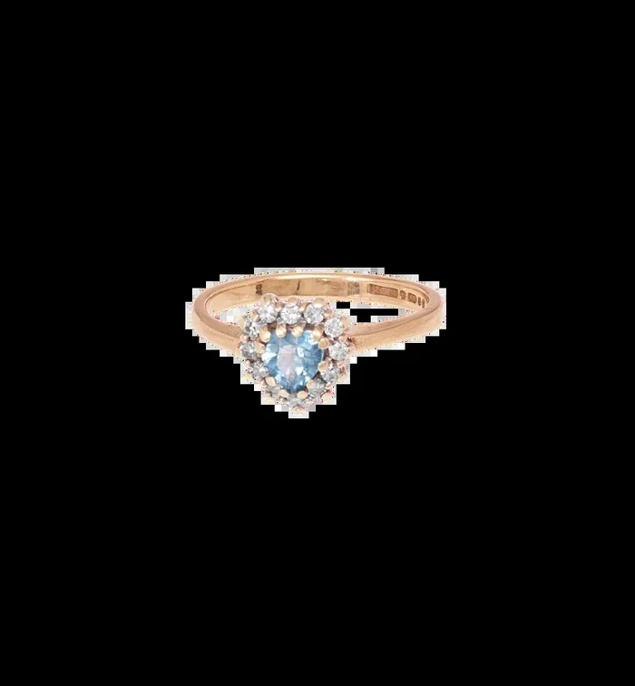 Vintage Radiance of Love Ring 9K