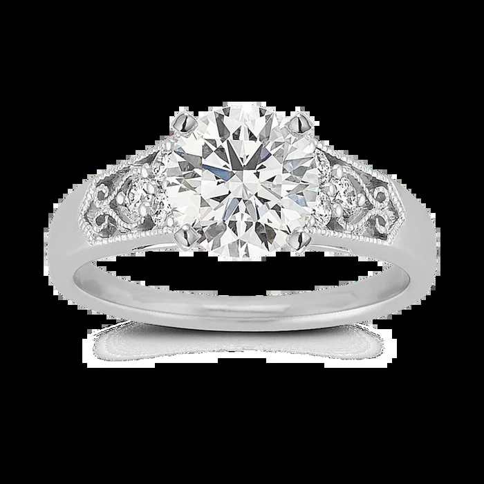 Vintage Trio Diamond Engagement Ring