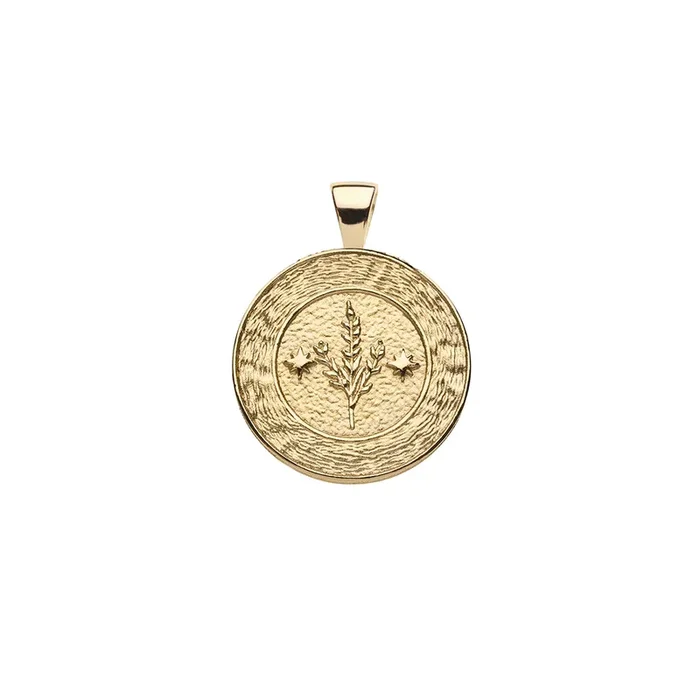 VIRGO JW Small Zodiac Pendant Coin – Aug 23 – Sep 22