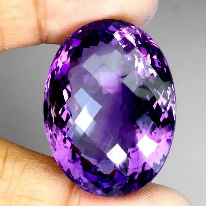 VVS 106.20 Ct. Top Quality Natural Rich Purple Amethyst Uruguay Unheated