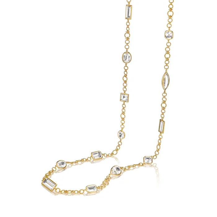 White Confetti Necklace
