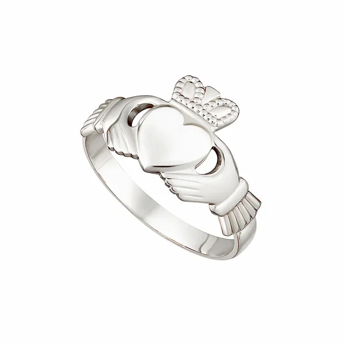 White Gold Claddagh Ring