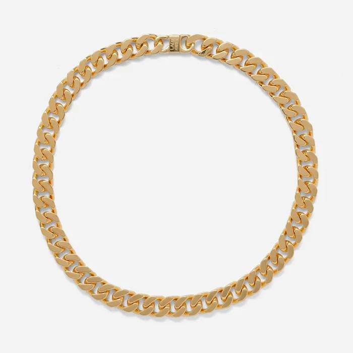 XXL Curb Chain Necklace in Gold