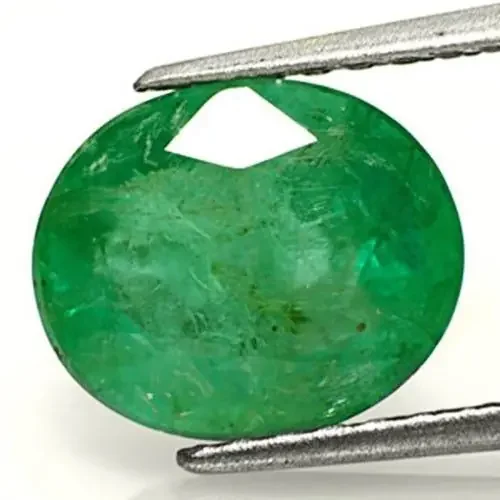 Zambia Emerald, 3.18 Carats, Dark Forest Green Oval