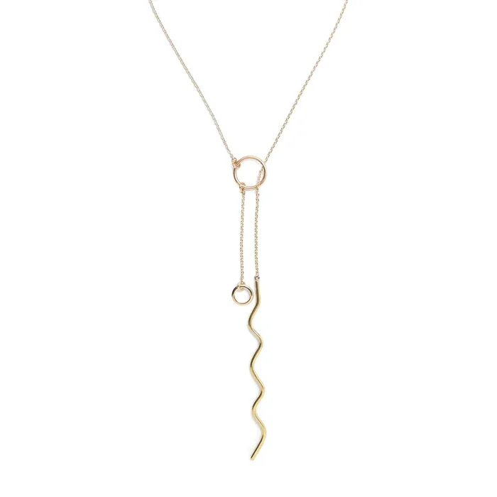 Zig Lariat in Gold