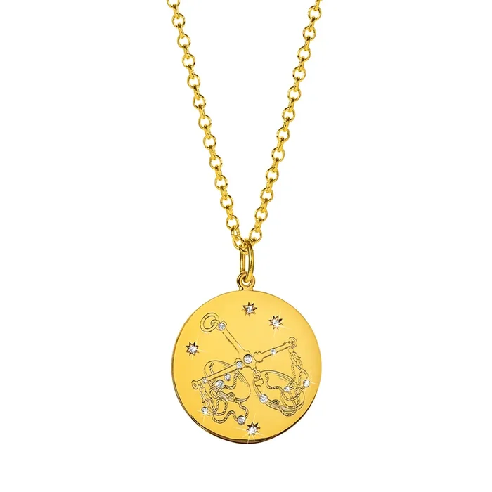 Zodiac Pendant Necklace – Libra