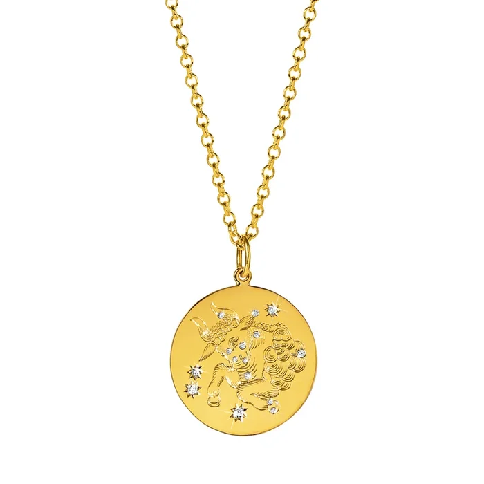 Zodiac Pendant Necklace – Taurus